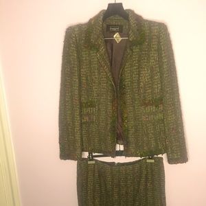 Exclusive rare French designer suit - vintage - size 16